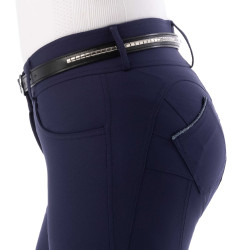 Pantaloni push up Equithème Bella Blu navy