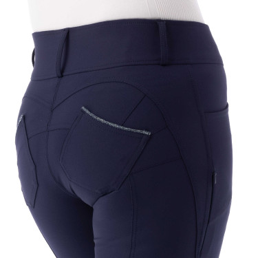 Pantaloni push up Equithème Bella Blu navy