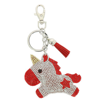 Portachiavi Equi-Kids Baby unicorno Stella Rosso Portachiavi Equi-Kids Baby unicorno Stella Rosso
