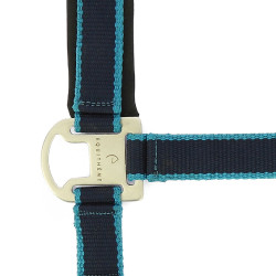 Capezzina + lunghina Equitheme Satinato Marina / turchese Blu