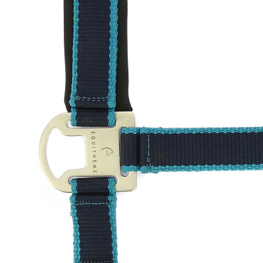 Capezzina + lunghina Equitheme Satinato Marina / turchese Blu