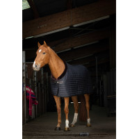 Coperta da scuderia Equithème Teddy foderata in pile sintetico Nero / marrone
