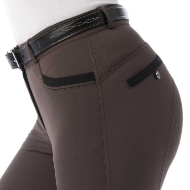 Pantaloni Equithème Safir Marrone / nero
