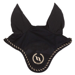 Cuffia antimosche Back On Track con orecchie Nero