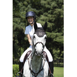 Cuffia antimosche Back On Track con orecchie Nero