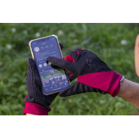 Guanti Equithème Knit digital Nero / blu navy Blu marino Guanti Equithème Knit digital Nero / blu navy Blu marino