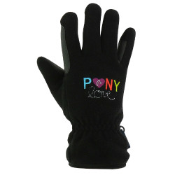 Guanti Equi-Kids PonyLove Nero Guanti Equi-Kids PonyLove Nero
