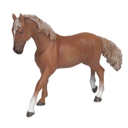 Figurina giumenta Papo purosangue inglese sauro