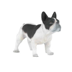 Statuetta Bulldog francese bianco e nero Papo
