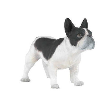 Statuetta Bulldog francese bianco e nero Papo
