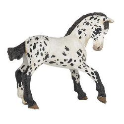 Figurina Puledro Appaloosa nero Papo