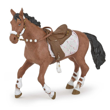 Figura Cavallo della cavallerizza fashion inverno Papo