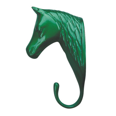 Porta-redini testa di cavallo Verde scuro