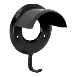 Porta redini rivestito in plastica Nero