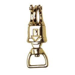 Moschettone di panico ottonato