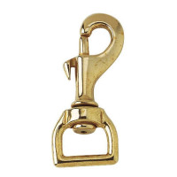 Moschettone ad anello 20 mm quadrato ottone