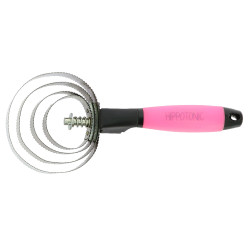 Striglia metallica rotonda Hippo-Tonic Gel Fucsia neon Rosa