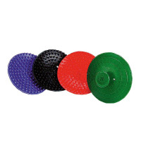 Striglia rotonda in plastica con dentini