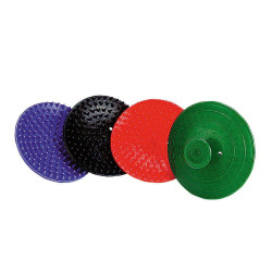 Striglia rotonda in plastica con dentini