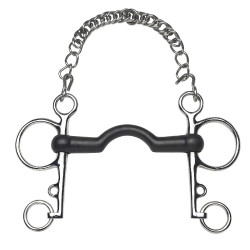 Morso Pelham Feeling gomma dritto passaggio per la lingua Morso Pelham Feeling gomma dritto passaggio per la lingua