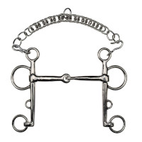 Morso Pelham spezzato acciaio nichelato Feeling