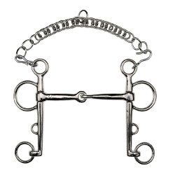 Morso Pelham spezzato acciaio nichelato Feeling Morso Pelham spezzato acciaio nichelato Feeling