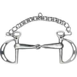 Morso spagnolo Feeling spezzato con passaggi in inox satinato