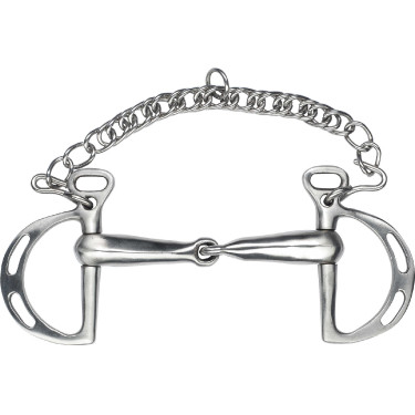 Morso spagnolo Feeling spezzato con passaggi in inox satinato