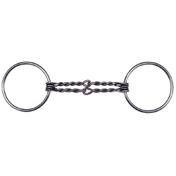 Filet a 2 anelli Feeling con doppio cannone intrecciato Filet a 2 anelli Feeling con doppio cannone intrecciato