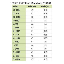 Mini-chaps Equithème Elite Mini-chaps Equithème Elite