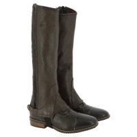 Mini-chaps Equithème in pelle Nero