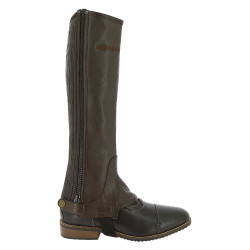 Mini-chaps Equithème in pelle Marrone