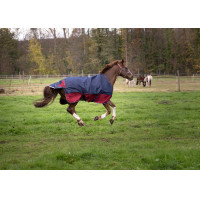 Coperta Equithème Tyrex 1200 D Marino / bordeaux Blu