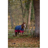 Coperta Equithème Tyrex 1200 D Marino / bordeaux Blu