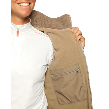 Gilet On GEM senza maniche da donna Castagno Marrone