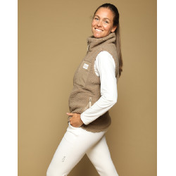 Gilet On GEM senza maniche da donna Castagno Marrone