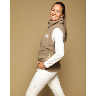Gilet On GEM senza maniche da donna Castagno Marrone