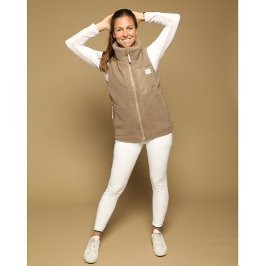 Gilet On GEM senza maniche da donna Castagno Marrone