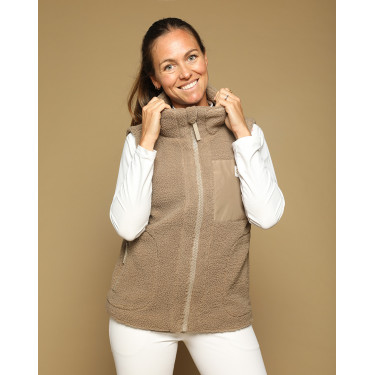 Gilet On GEM senza maniche da donna Castagno Marrone