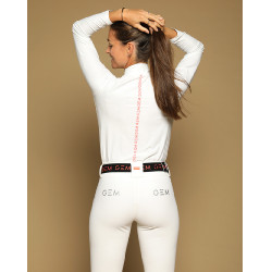 Polo Victore GEM a maniche lunghe da donna Bianco