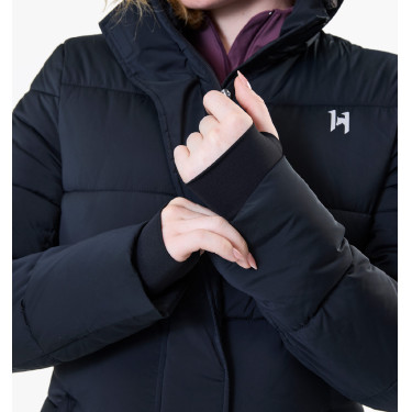 Cappotto lungo imbottito Horseware Verve da donna Nero
