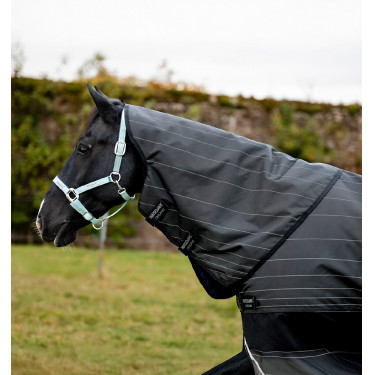 Coperta Horseware Amigo 1200D FieldSafe Reflectech Plus Turnout 50 g Nero / nero riflettente Coperta Horseware Amigo 1200D FieldSafe Reflectech Plus Turnout 50 g Nero / nero riflettente