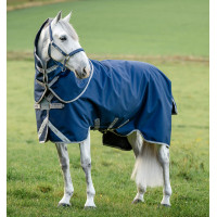 Copripiuma Horseware Amigo 1200D FieldSafe Plus Turnout 250 g Marino / grigio titanio / argento Blu marino