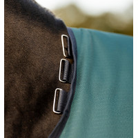 Coperta Horseware Amigo Ripstop 900D Turnout 200g Verde dinastia / blu marine / argento