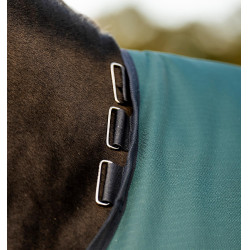 Coperta Horseware Amigo Ripstop 900D Turnout 100g Verde dinastia / blu marine / argento