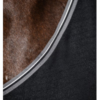 Coperta per box Horseware Rambo fodera in microfibra Nero / temporale / grigio argento