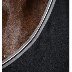 Coperta per box Horseware Rambo fodera in microfibra Nero / temporale / grigio argento