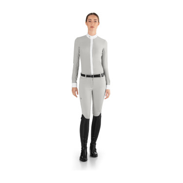 Polo da gara Ego7 a maniche lunghe da donna Bianco Polo da gara Ego7 a maniche lunghe da donna Bianco