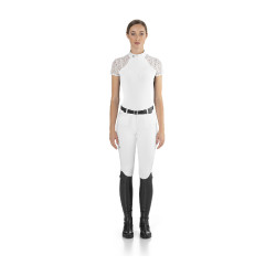 Polo da concorso Florentine Ego7 maniche lunghe donna Bianco
