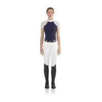 Polo da concorso Florentine Ego7 maniche lunghe donna Marina Blu marino
